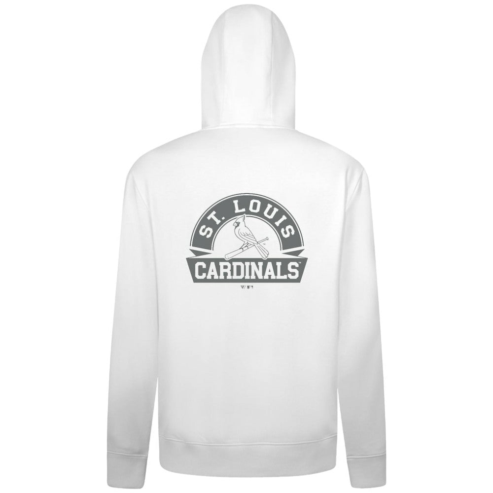 White St. Louis Cardinals Levelwear Podium Banner Arch Full-Zip Hoodie