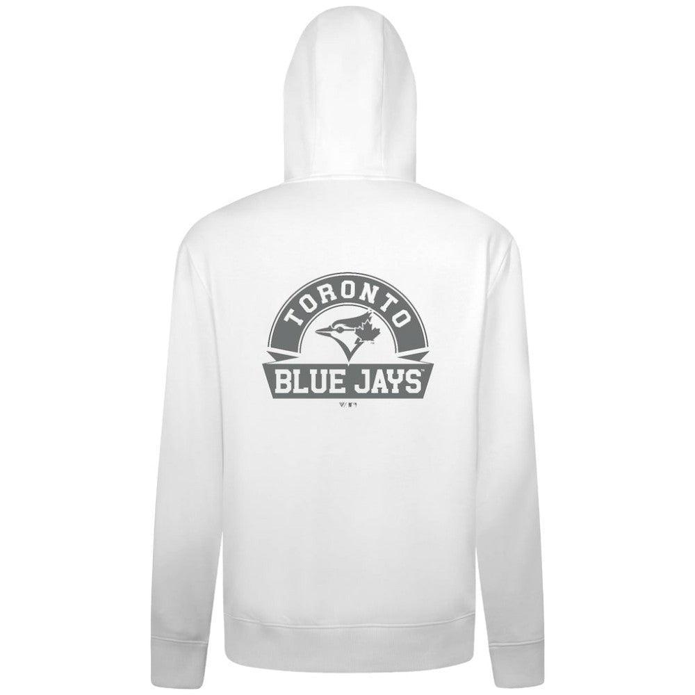 White Toronto Blue Jays Levelwear Podium Banner Arch Full-Zip Hoodie