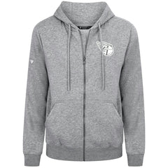 Heather Gray Cleveland Guardians Levelwear Podium Banner Arch Full-Zip Hoodie