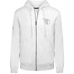 White Cleveland Guardians Levelwear Podium Banner Arch Full-Zip Hoodie