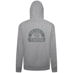 Heather Gray Detroit Tigers Levelwear Podium Banner Arch Full-Zip Hoodie