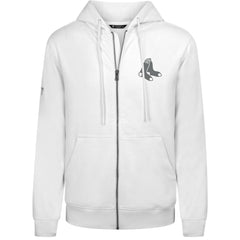 White Boston Red Sox Levelwear Podium Banner Arch Full-Zip Hoodie