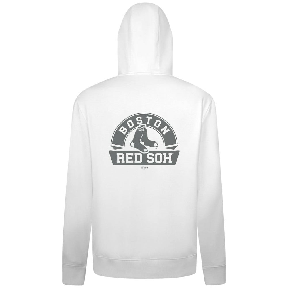 White Boston Red Sox Levelwear Podium Banner Arch Full-Zip Hoodie