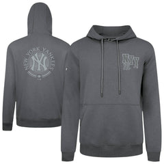 Gray New York Yankees Levelwear Podium Valiant Hoodie