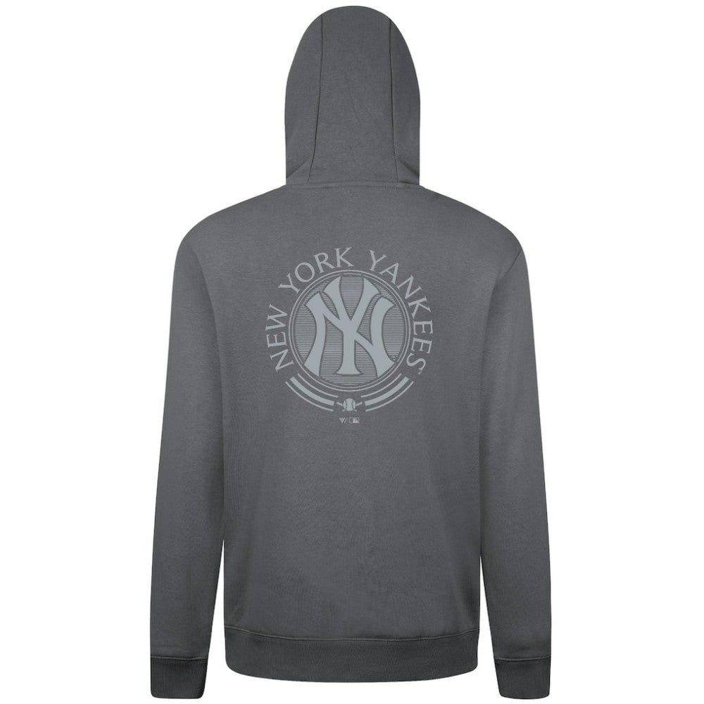 Gray New York Yankees Levelwear Podium Valiant Hoodie
