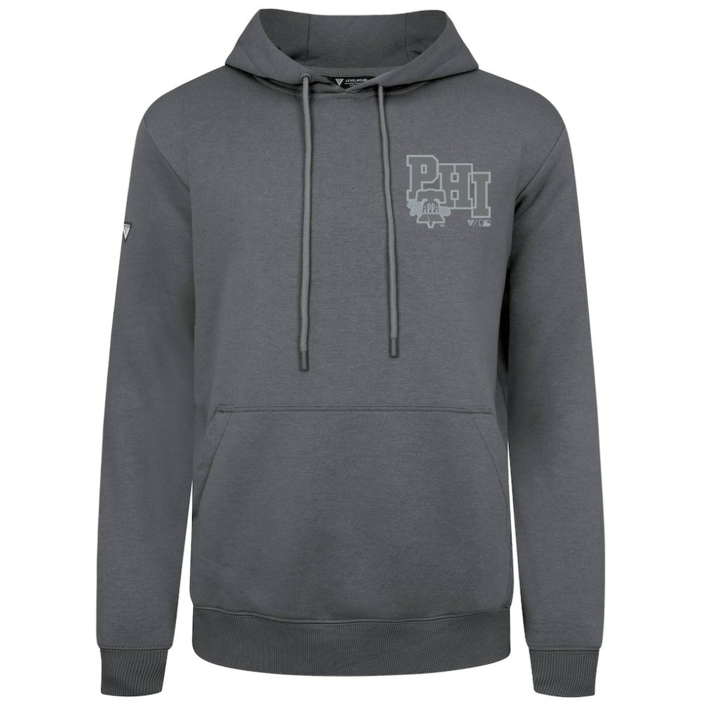 Gray Philadelphia Phillies Levelwear Podium Valiant Hoodie