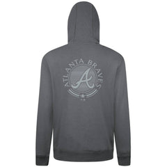 Gray Atlanta Braves Levelwear Podium Valiant Hoodie