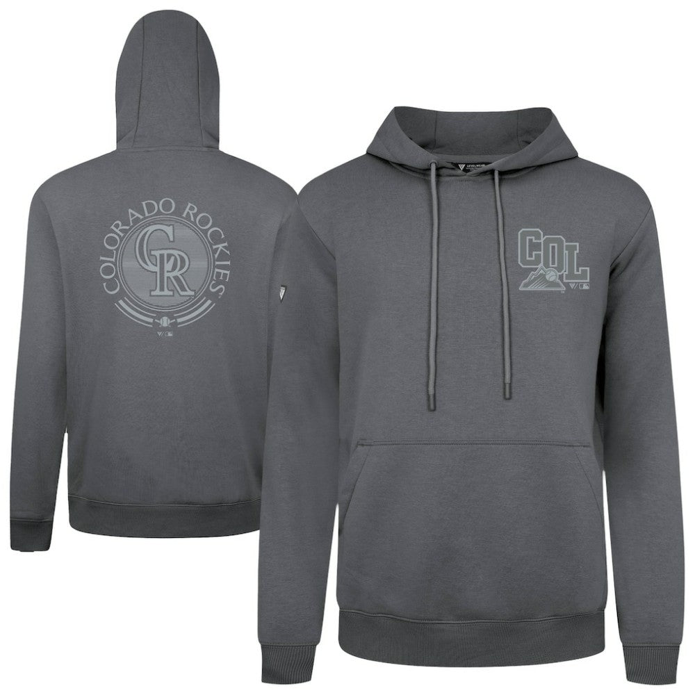 Gray Colorado Rockies Levelwear Podium Valiant Hoodie