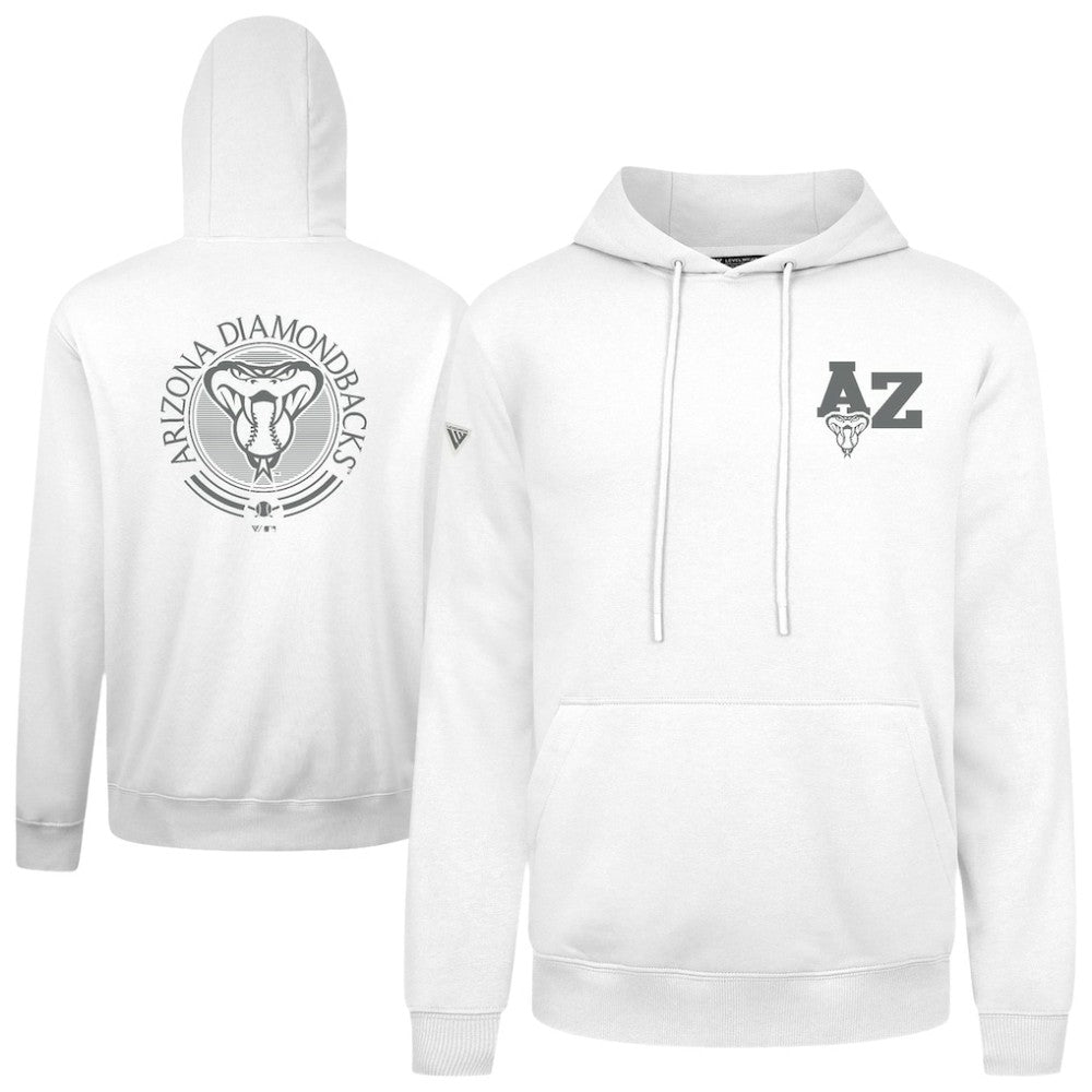 White Arizona Diamondbacks Levelwear Podium Valiant Hoodie