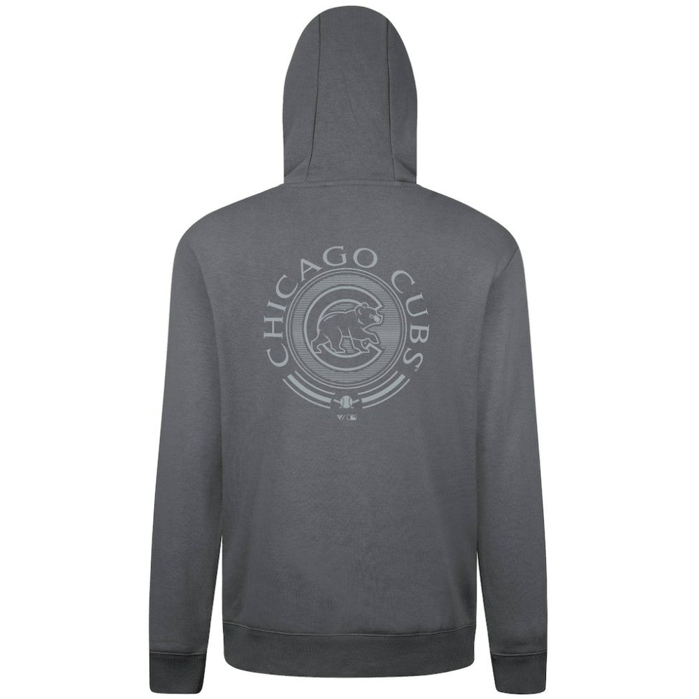 Gray Chicago Cubs Levelwear Podium Valiant Hoodie