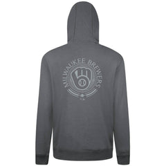 Gray Milwaukee Brewers Levelwear Podium Valiant Hoodie