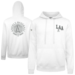 White Los Angeles Angels Levelwear Podium Grain Hoodie