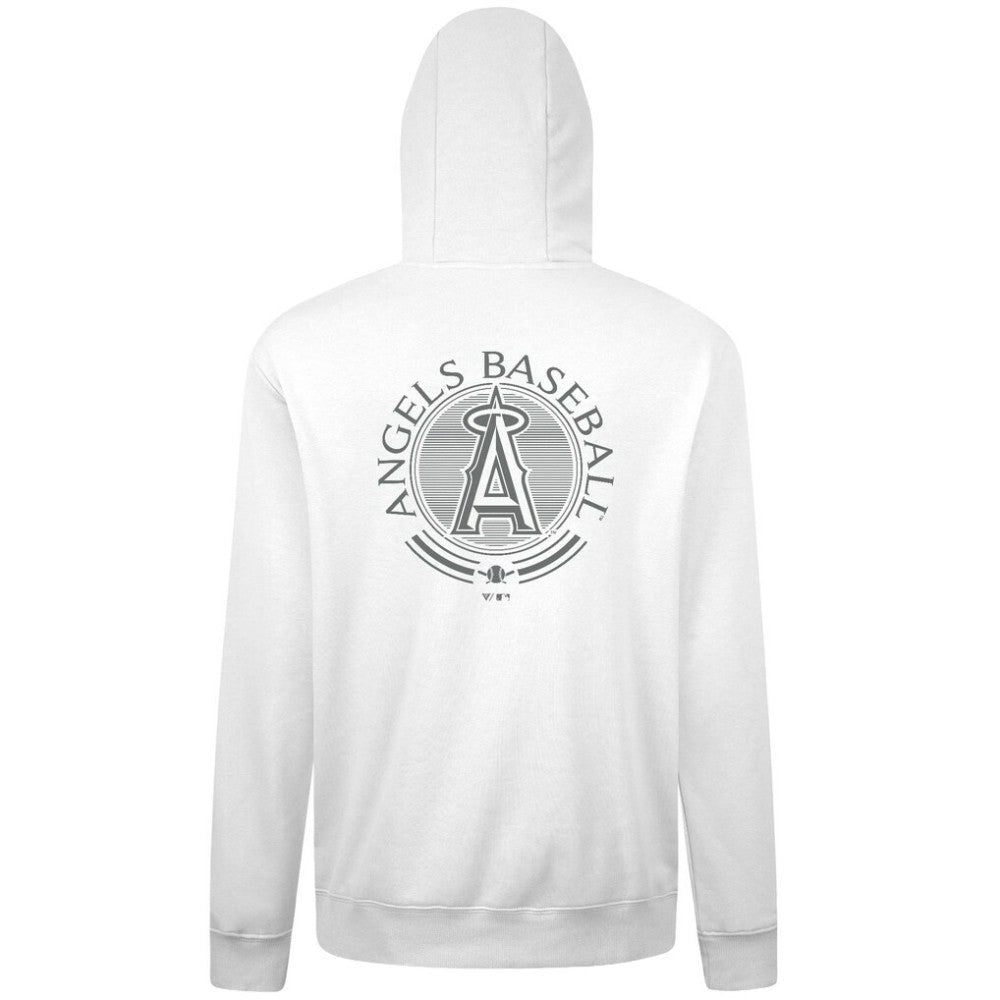 White Los Angeles Angels Levelwear Podium Grain Hoodie