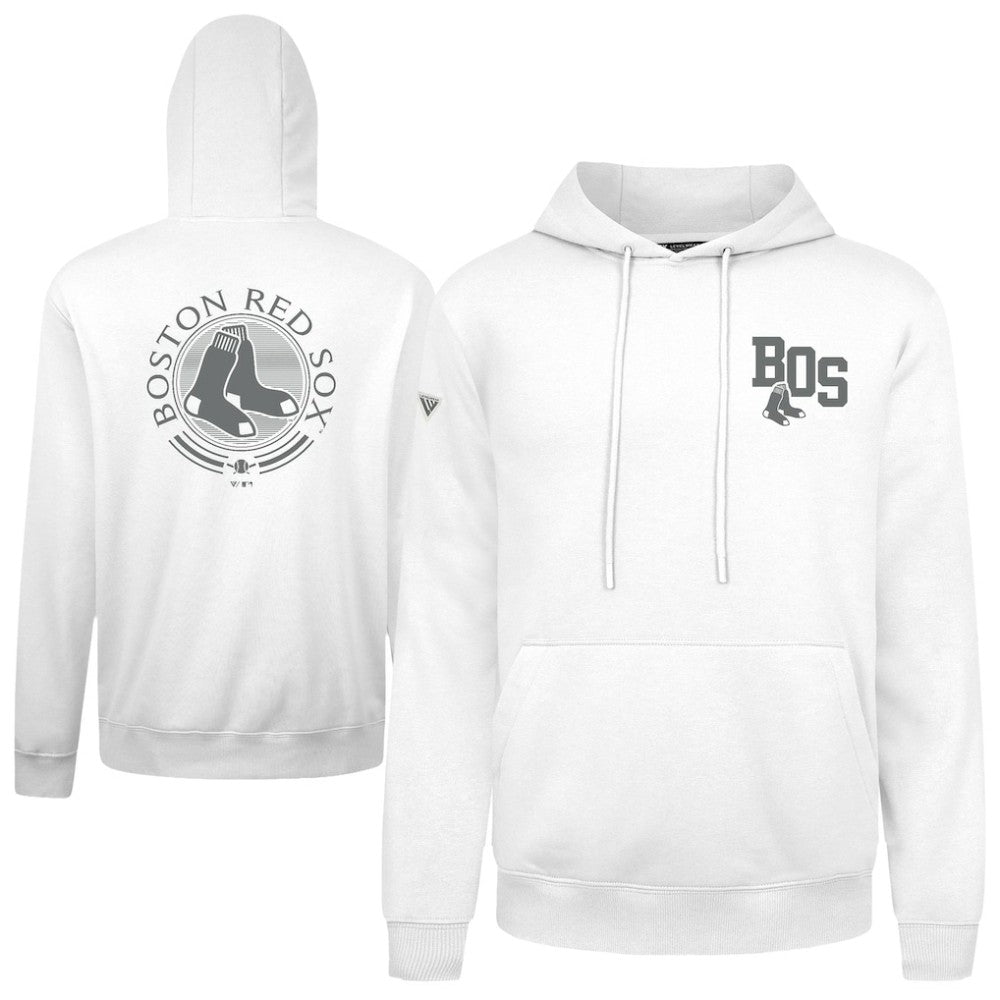 White Boston Red Sox Levelwear Podium Grain Hoodie