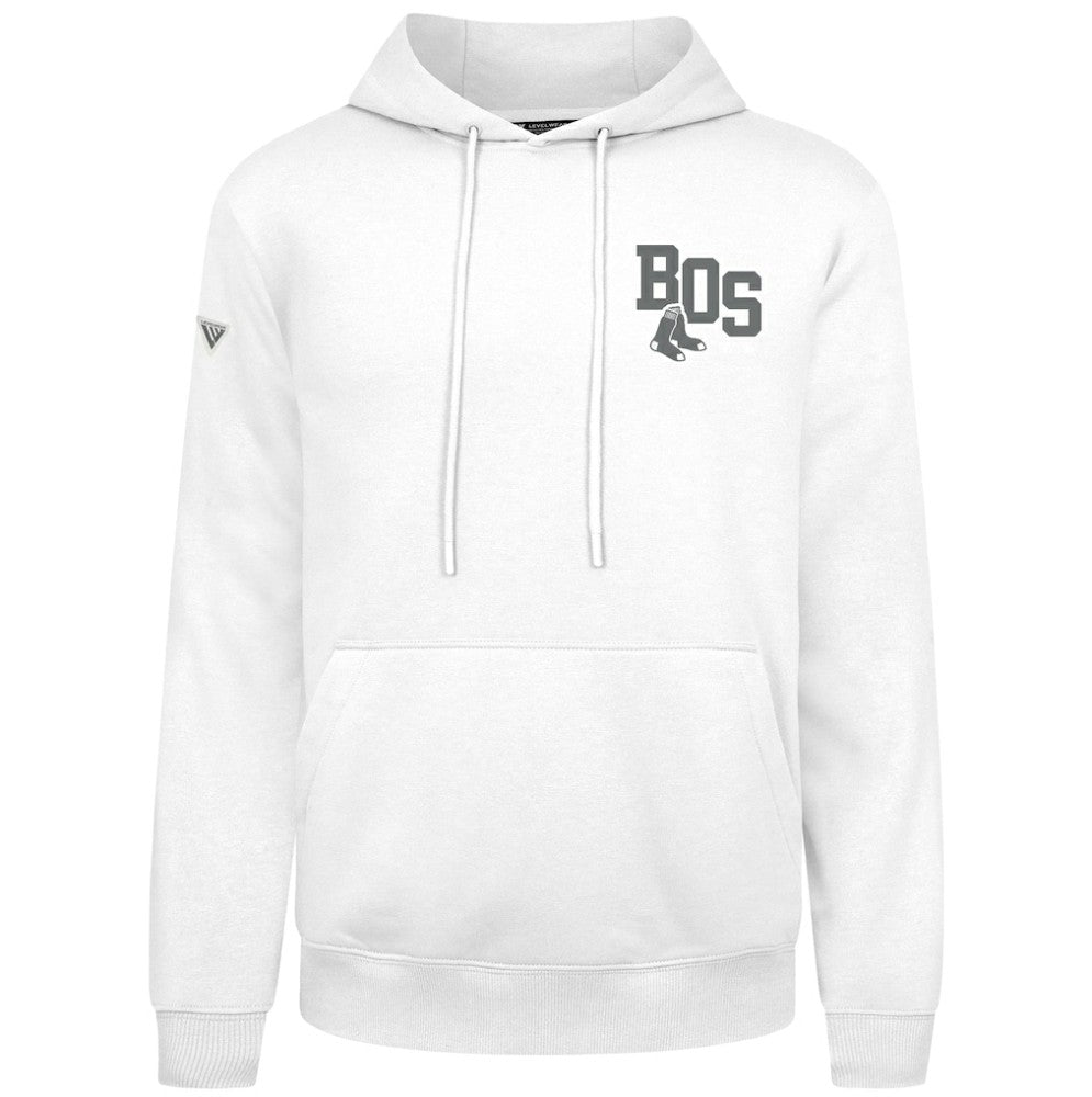 White Boston Red Sox Levelwear Podium Grain Hoodie