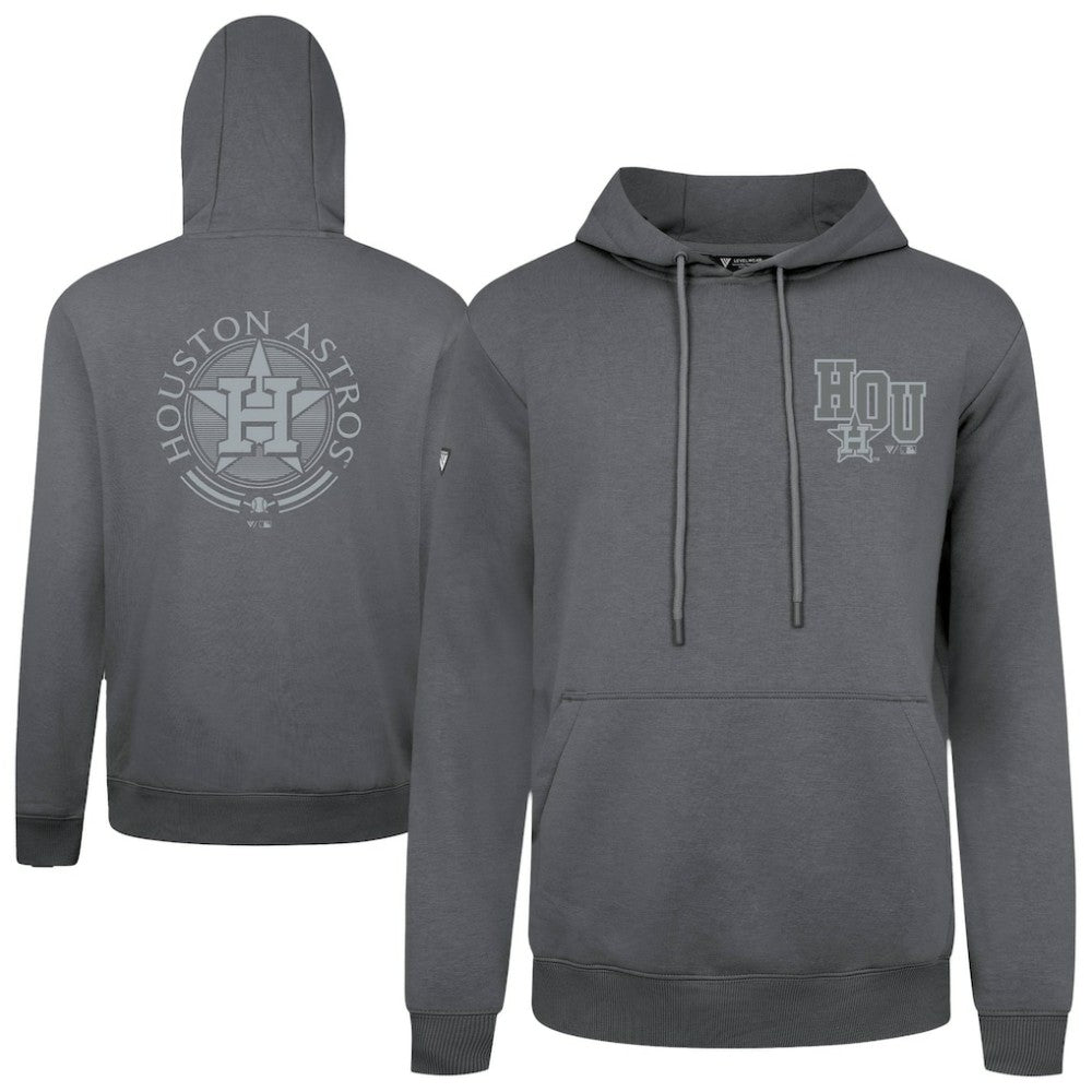 Gray Houston Astros Levelwear Podium Grain Hoodie