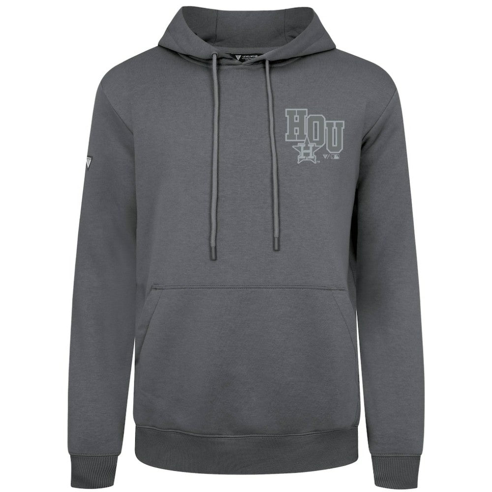 Gray Houston Astros Levelwear Podium Grain Hoodie