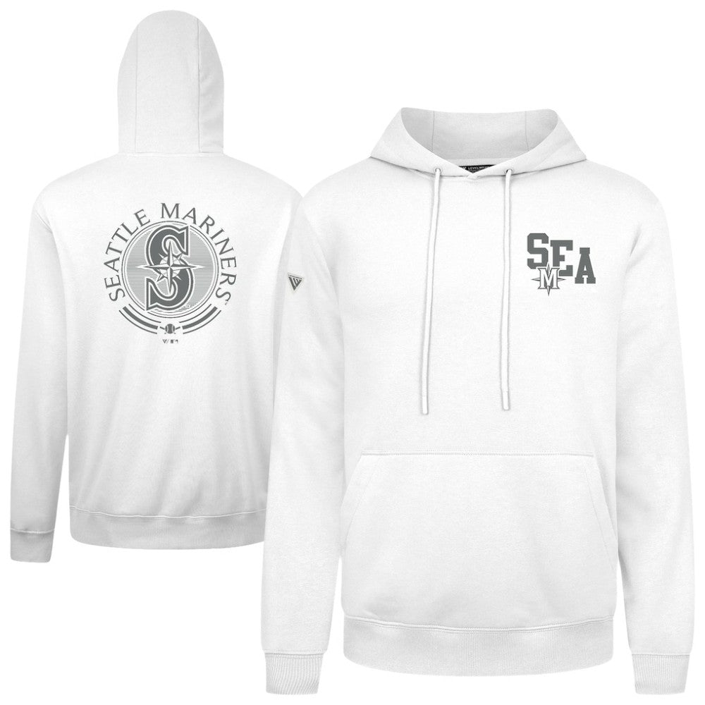 White Seattle Mariners Levelwear Podium Grain Hoodie