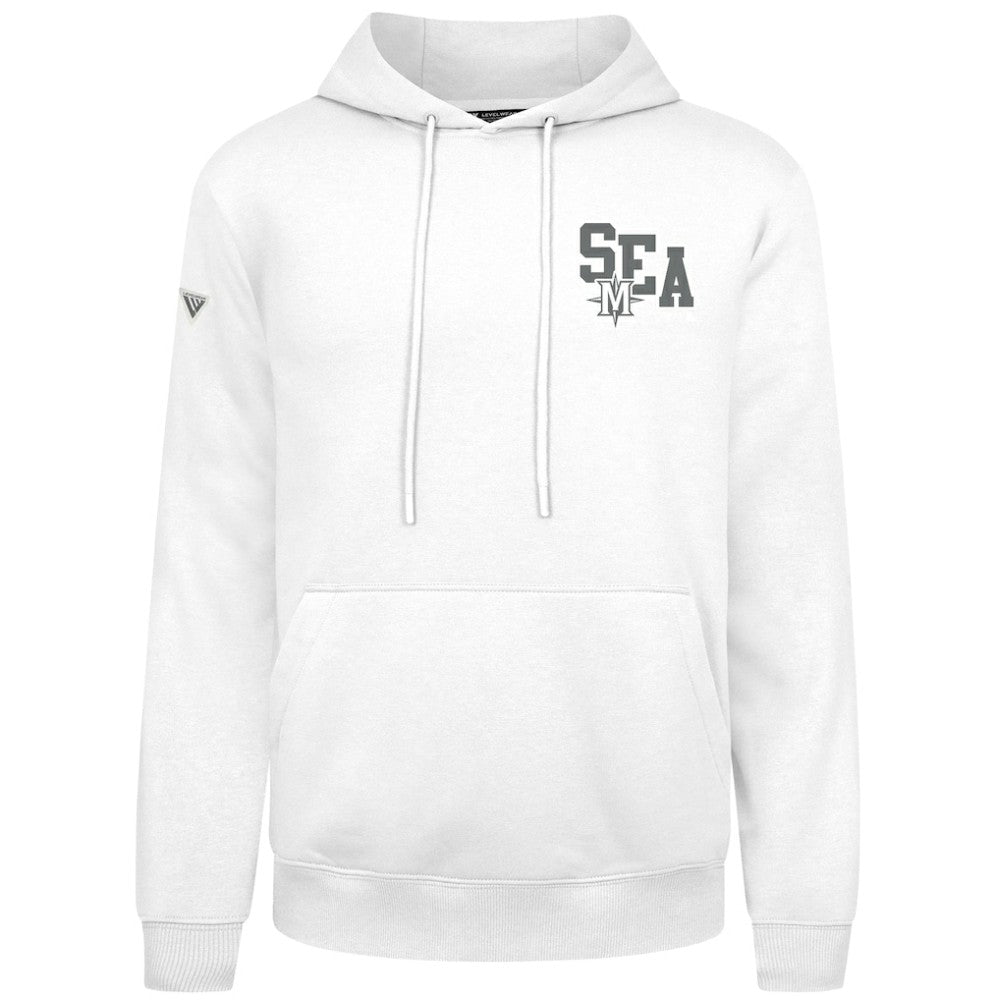 White Seattle Mariners Levelwear Podium Grain Hoodie