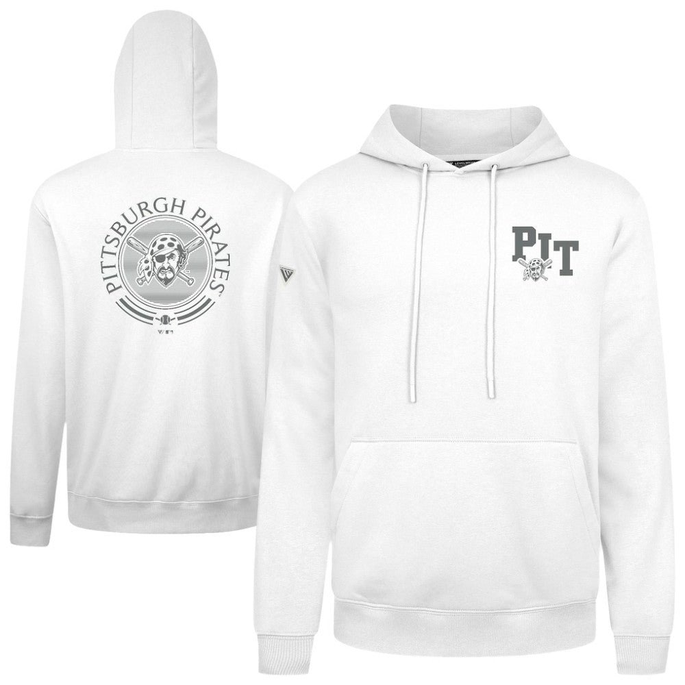 White Pittsburgh Pirates Levelwear Podium Grain Hoodie