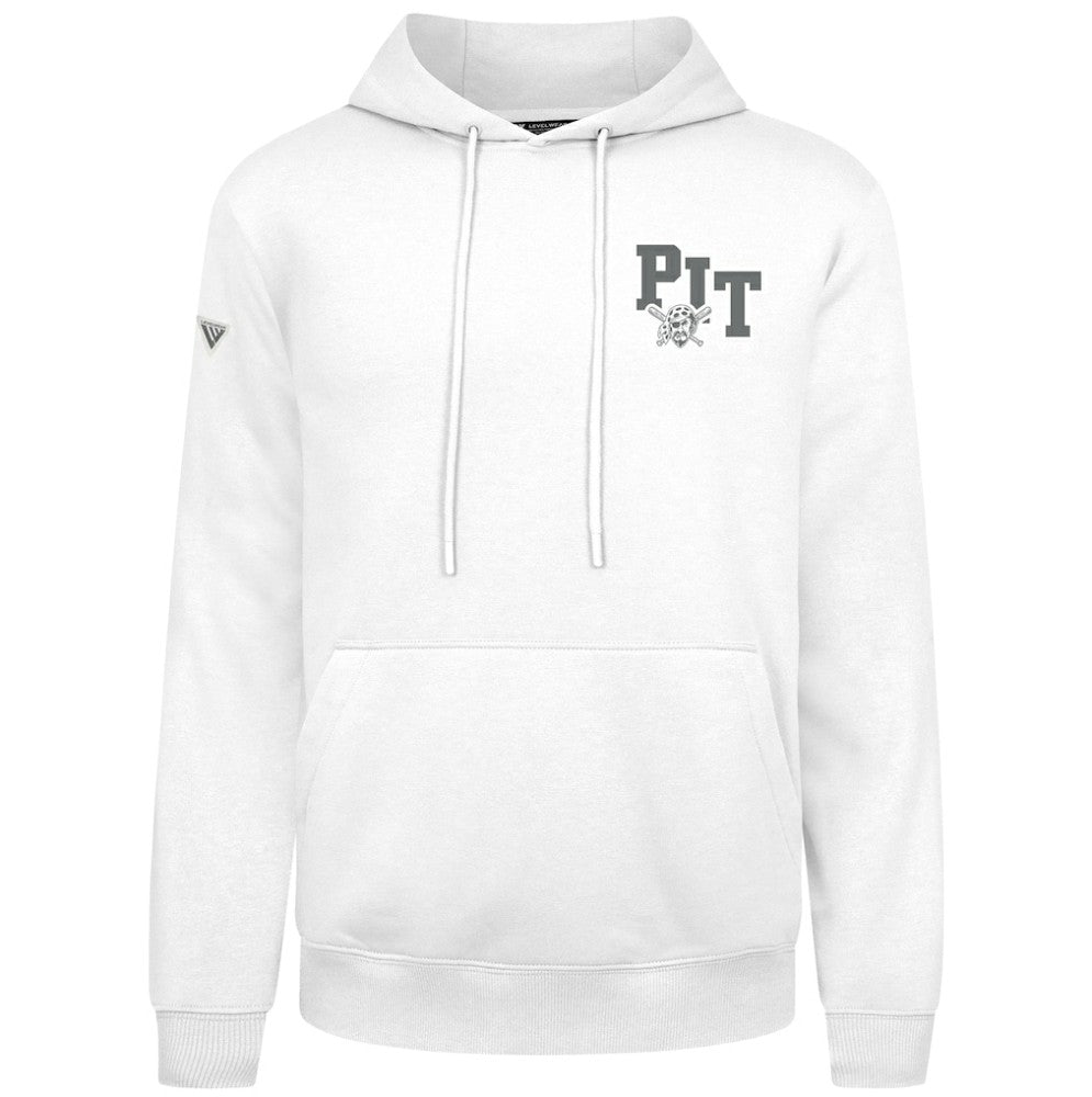 White Pittsburgh Pirates Levelwear Podium Grain Hoodie