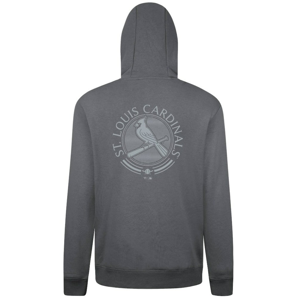 Gray St. Louis Cardinals Levelwear Podium Grain Hoodie