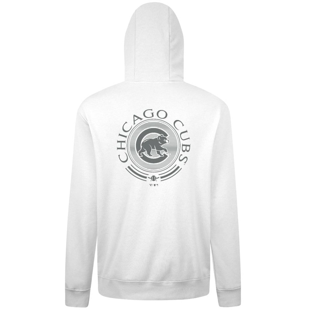 White Chicago Cubs Levelwear Podium Grain Hoodie