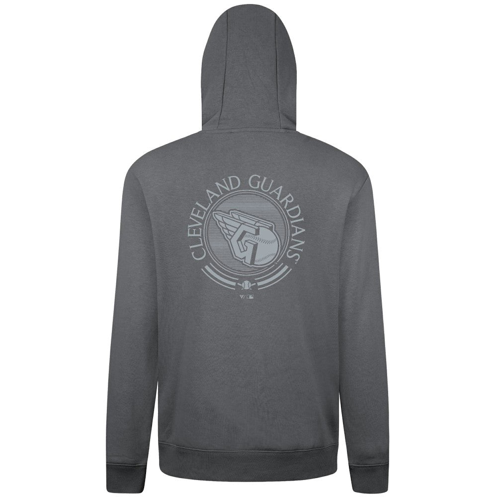 Gray Cleveland Guardians Levelwear Podium Grain Hoodie