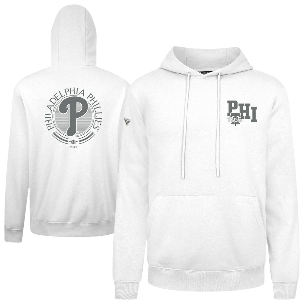 White Philadelphia Phillies Levelwear Podium Grain Hoodie