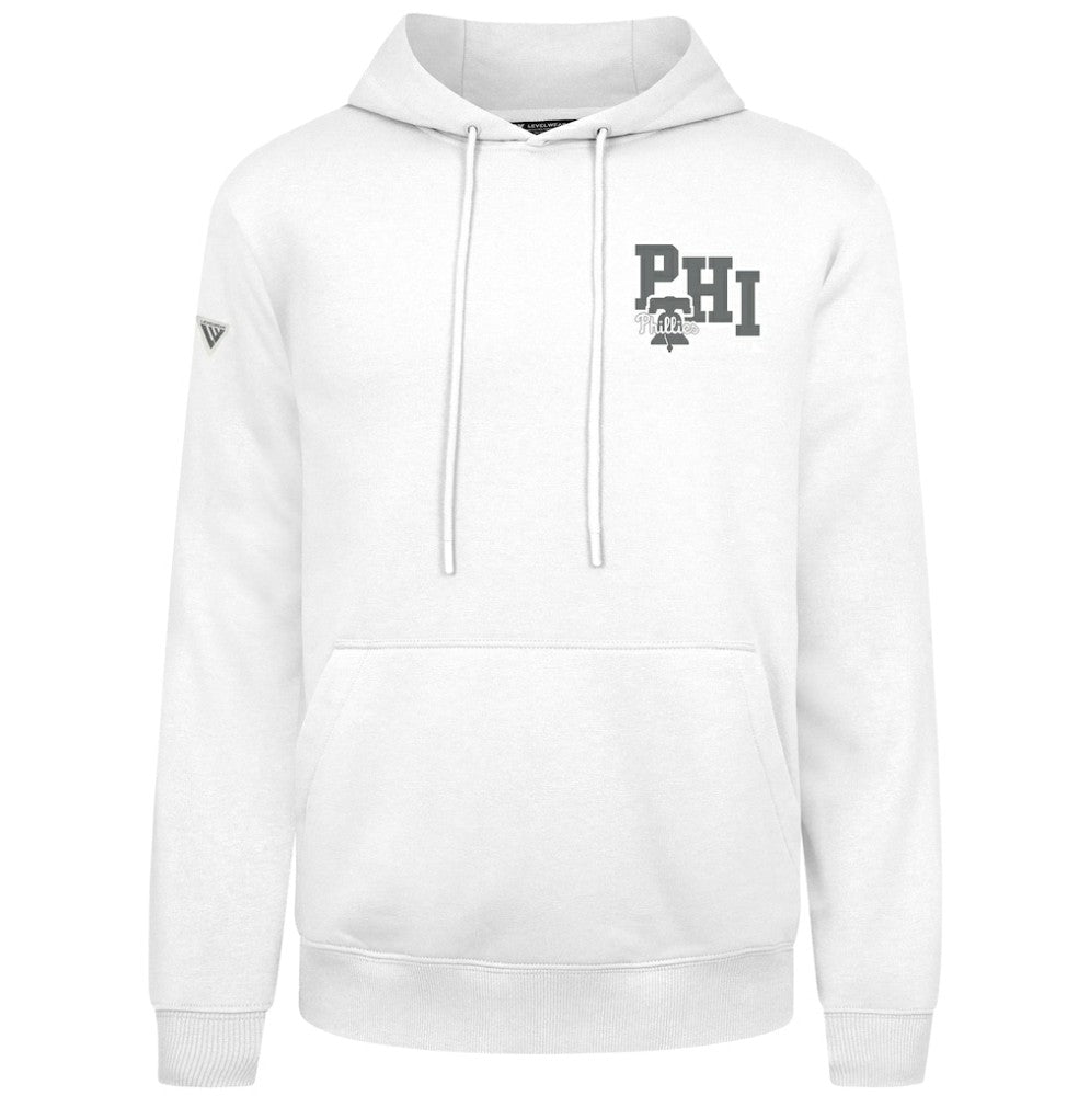 White Philadelphia Phillies Levelwear Podium Grain Hoodie