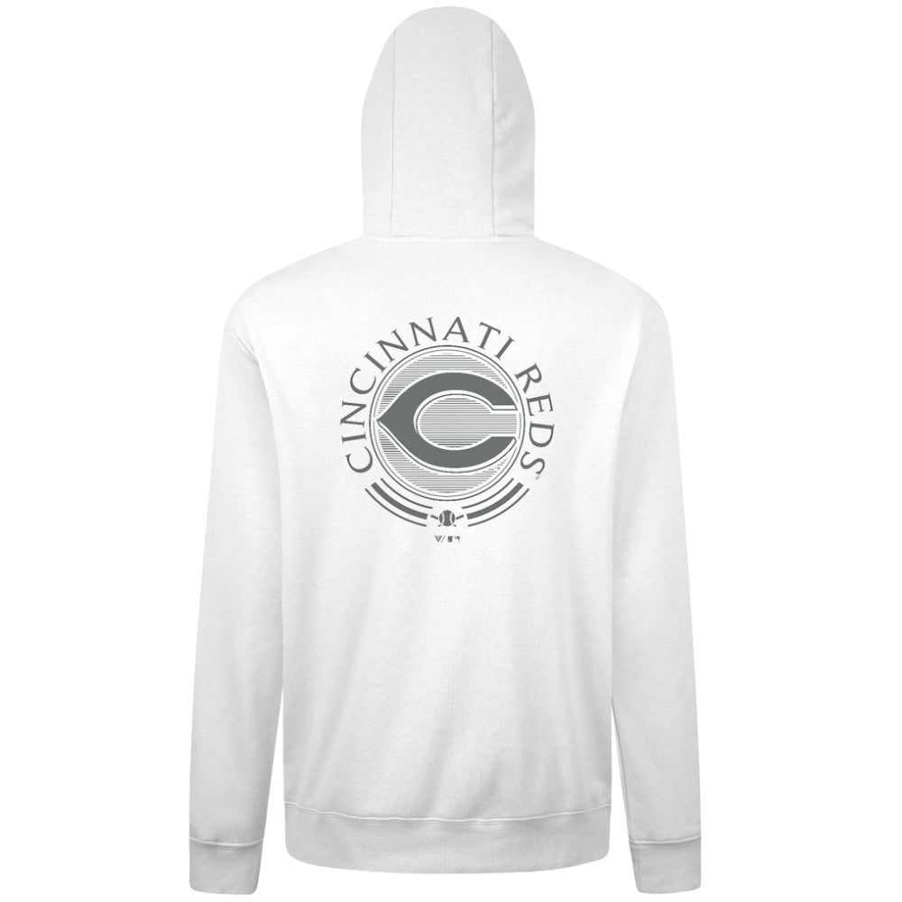 White Cincinnati Reds Levelwear Podium Grain Hoodie