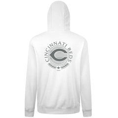 White Cincinnati Reds Levelwear Podium Grain Hoodie