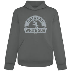 Gray Chicago White Sox Levelwear Luxe Signature Banner Arch Tri-Blend Hoodie