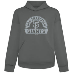 Gray San Francisco Giants Levelwear Luxe Signature Banner Arch Tri-Blend Hoodie