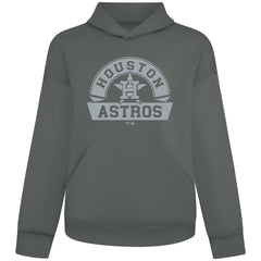 Gray Houston Astros Levelwear Luxe Signature Banner Arch Tri-Blend Hoodie