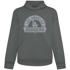 Gray Los Angeles Dodgers Levelwear Luxe Signature Banner Arch Tri-Blend Hoodie