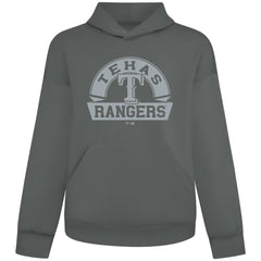 Gray Texas Rangers Levelwear Luxe Signature Banner Arch Tri-Blend Hoodie