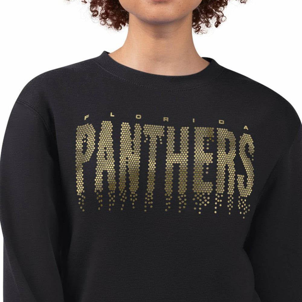NHL Florida Panthers G-III 4Her by Carl Banks Women's Metallic Drop Printed Fleece Sweatshirt