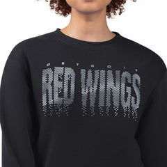 NHL Detroit Red Wings G-III 4Her by Carl Banks Women's Metallic Drop Printed Fleece Sweatshirt