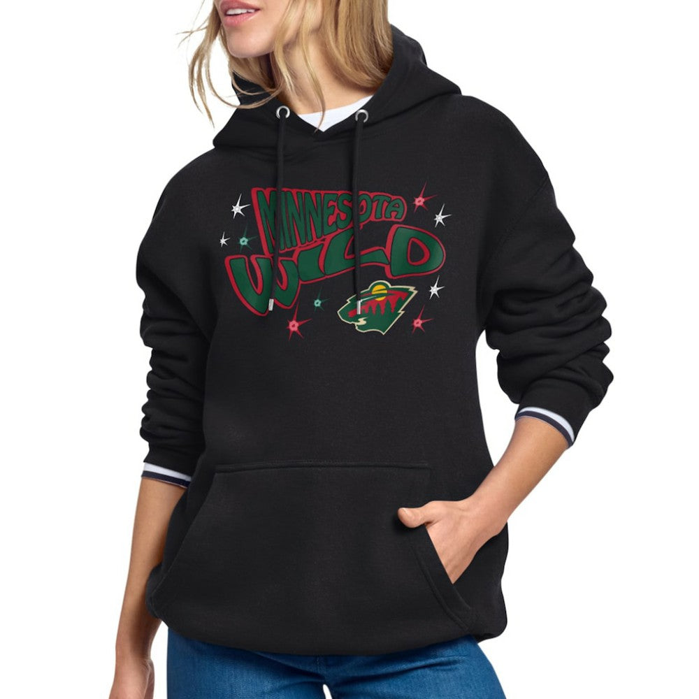 NHL Minnesota Wild Starter Women's Fireworks Fleece Hoodie