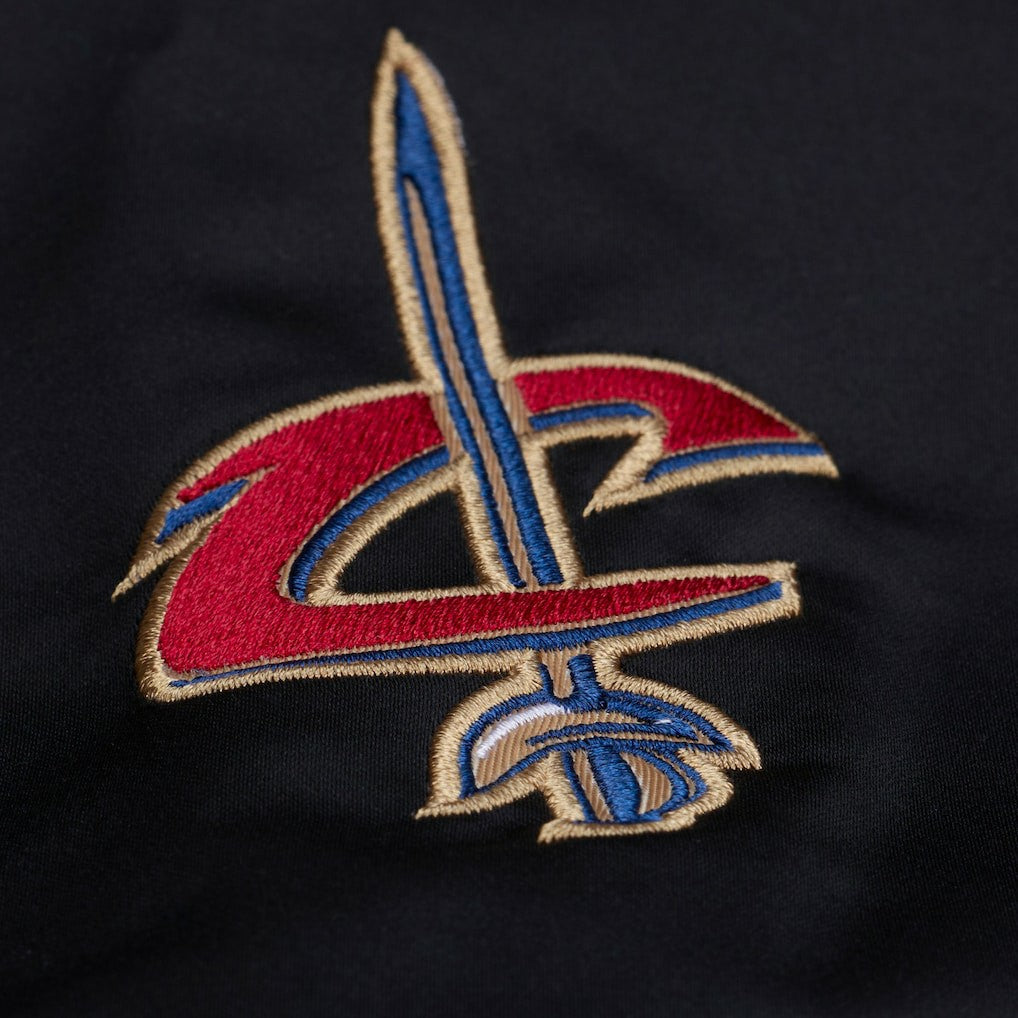 Mitchell & Ness Cleveland Cavaliers Hardwood Classics Nights Walk the Tunnel Satin Bomber Full-Snap Hooded Jacket sale