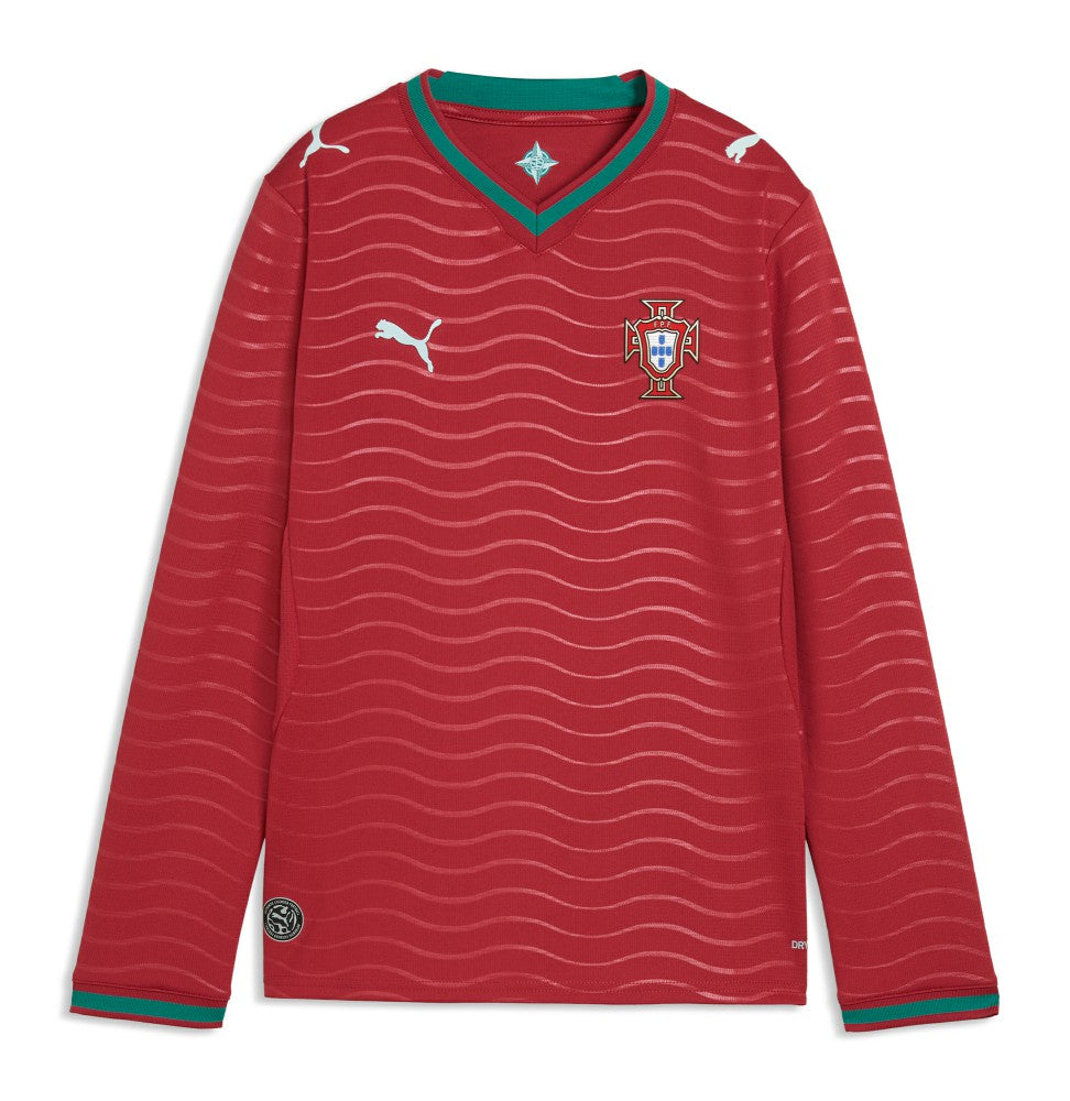 Portugal National Team Youth 2026 Home Replica Long Sleeve Jersey