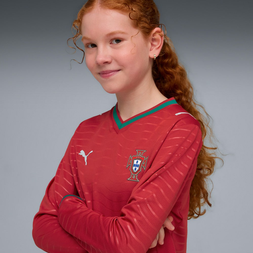 Portugal National Team Youth 2026 Home Replica Long Sleeve Jersey