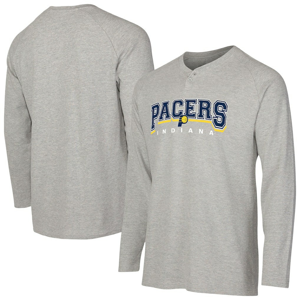 Indiana Pacers Concepts Sport Hawthorn Thermal Knit Long Sleeve Henley T-Shirt