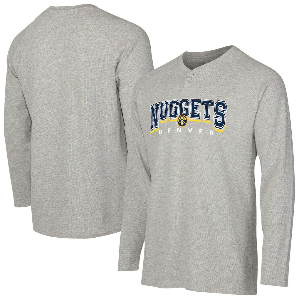 Denver Nuggets Concepts Sport Hawthorn Thermal Knit Long Sleeve Henley T-Shirt sale