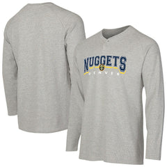 Denver Nuggets Concepts Sport Hawthorn Thermal Knit Long Sleeve Henley T-Shirt sale