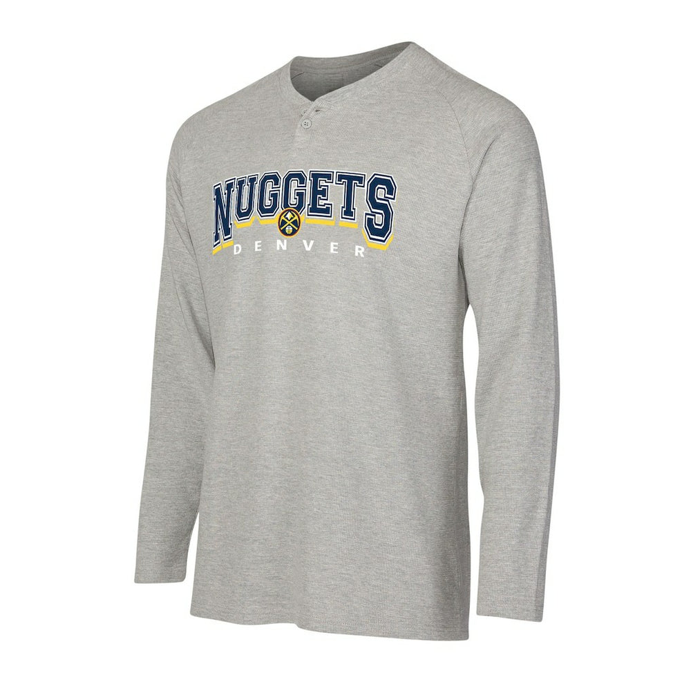 Denver Nuggets Concepts Sport Hawthorn Thermal Knit Long Sleeve Henley T-Shirt sale