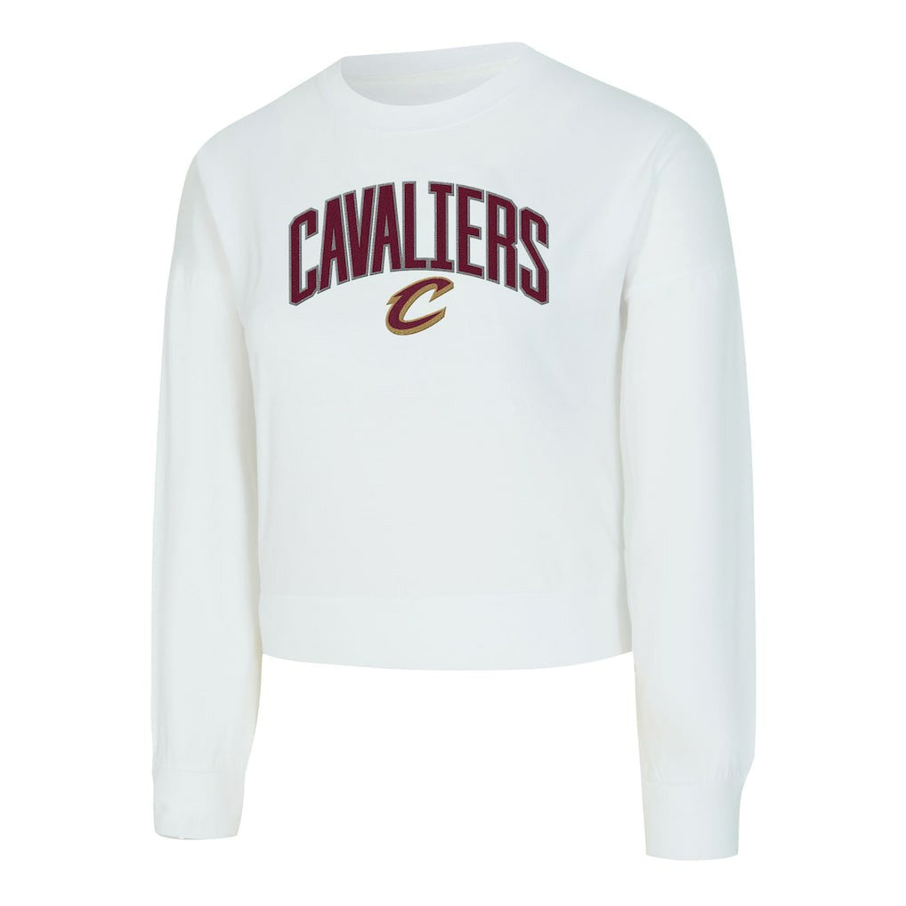 Cleveland Cavaliers Concepts Sport Women's Laney Chenille Cropped Long Sleeve T-Shirt sale