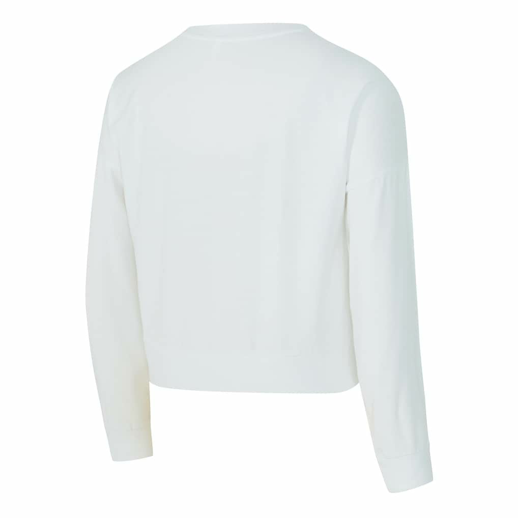 New York Knicks Concepts Sport Women's Laney Chenille Cropped Long Sleeve T-Shirt