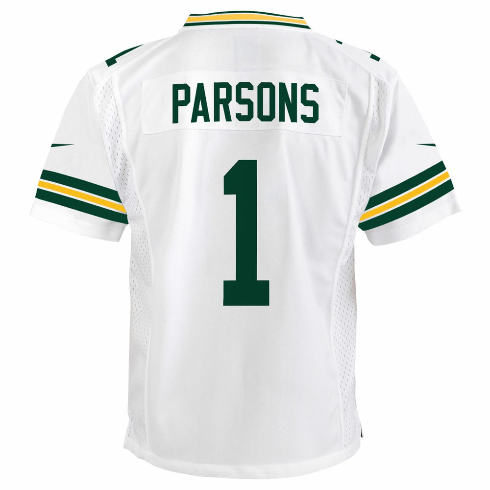 Micah Parsons  Youth White Game Jersey - Green Bay Packers Jerseys